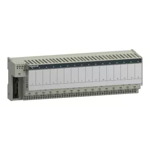   Schneider Electric Modicon ABE7 - ABE7P16T334 - bloc de distribuție, relee SSR/EMR de 12 mm, 16 canale digitale, fără relee, siguranță/canal