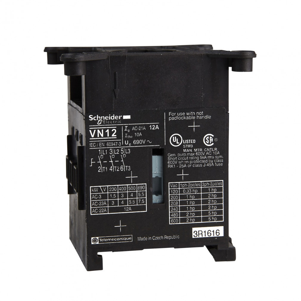 Schneider VN12 comutator cu 3 poli, 12A