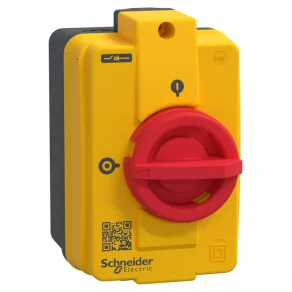   Schneider Electric TeSys Mini-Vario - VCFN12GE - Întrerupător principal și de urgență complet încastrat, IP65, 10 A