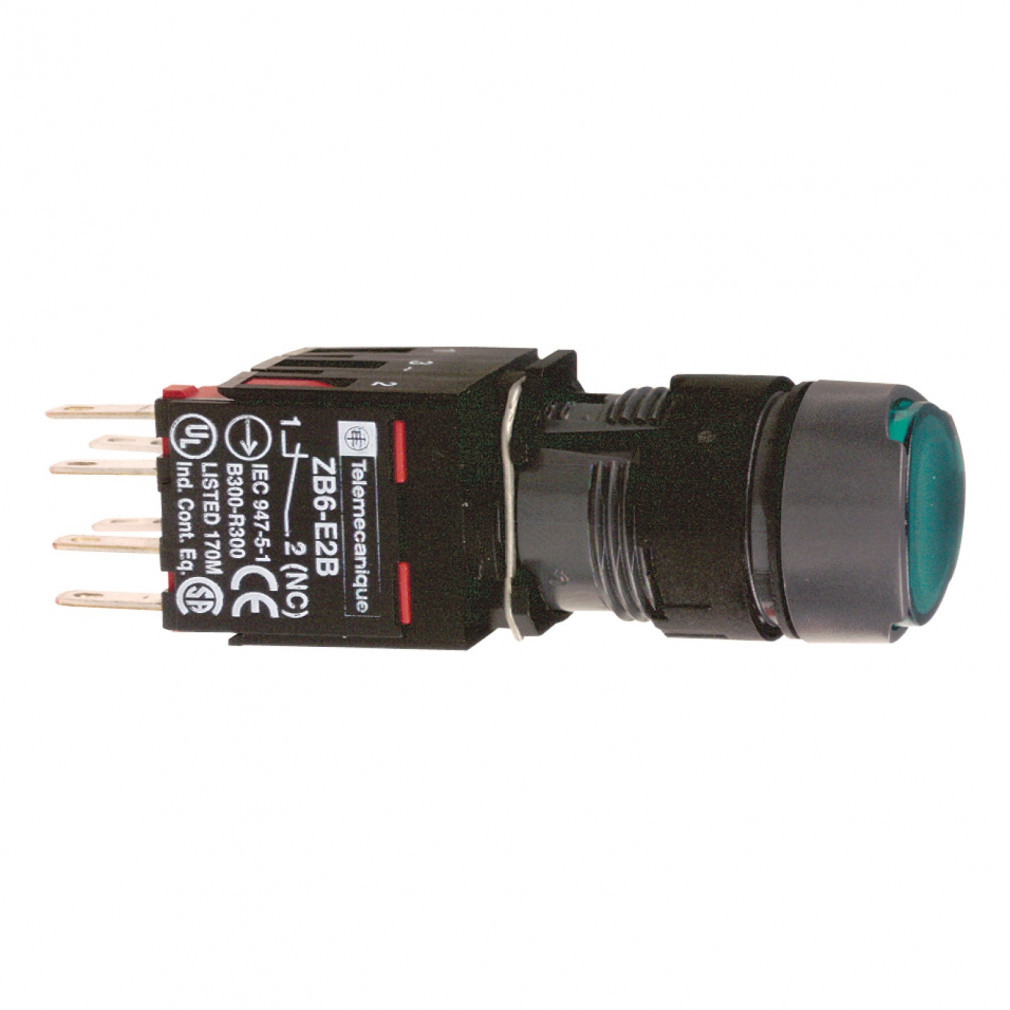 Buton de iluminare complet Schneider, verde (XB6-AW3B1B)