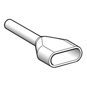   Schneider Electric AZ5 - AZ5DE005 - Manșon dublu 2x0,50 mm2 NFC 1x1000 bucăți într-un pachet, alb L=18,5 mm