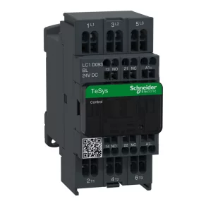   Schneider Electric TeSys D - LC1D093BL - Consum redus. CC, 4 kW/9 A (400 V, CA3), conexiune cu arc, 1Z+1NY