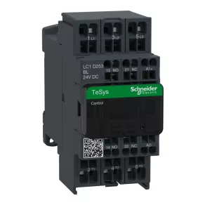   Schneider Electric TeSys D - LC1D253BL - Consum redus. CC, 11 kW/25 A (400 V, CA3), conexiune cu arc, 1Z+1NY