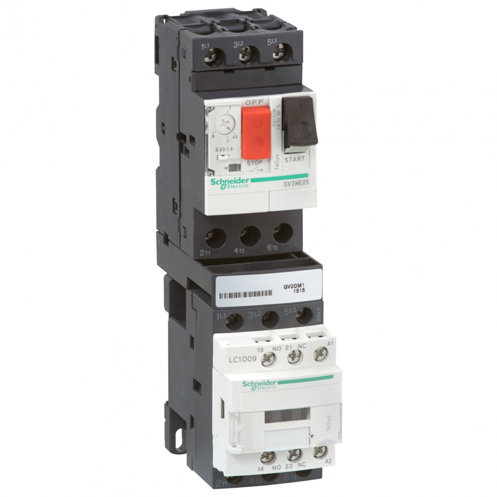 Schneider starter complet, coordonare tip 1, 6…10A GV2-DM114BD