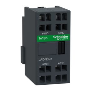   Schneider Electric TeSys D - LADN023 - Bloc de contacte auxiliare, panou frontal, 2NY, conexiune cu arc