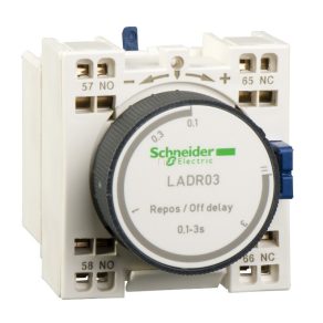   Schneider Electric TeSys D - LADT03 - Bloc de contacte auxiliare cu întârziere la declanșare, 0,1…3 s, conexiune cu arc