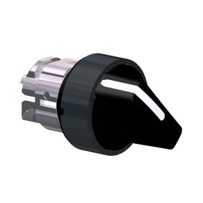   Schneider Electric Harmony XB4 - ZB4BD47 - comutator selector metalic, Ø22, 2 poziții, retur dreapta, negru, margine neagră