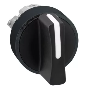   Schneider Electric Harmony XB4 - ZB4BD37 - cap de comutator metalic, Ø22, cu 3 poziții, negru, cu margine neagră