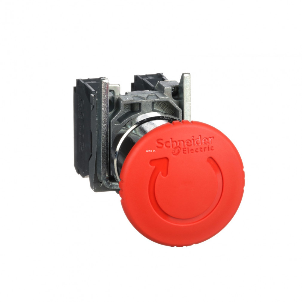 Buton de alarmă complet Schneider, rotativ, N/O+N/C (XB4-BS8445)