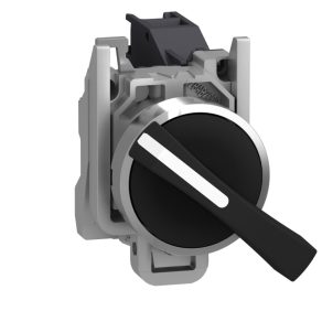   Schneider Electric Harmony XB4 - XB4BJ33 - comutator selector complet din metal, Ø22, mâner extins, 3 poziții, 1NO