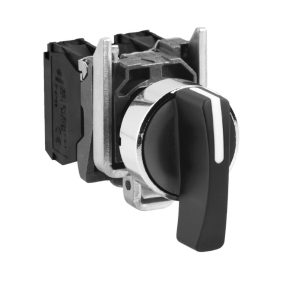   Schneider Electric Harmony XB4 - XB4BJ53 - comutator selector complet din metal, Ø22, mâner extins, 3 poziții, 2NO