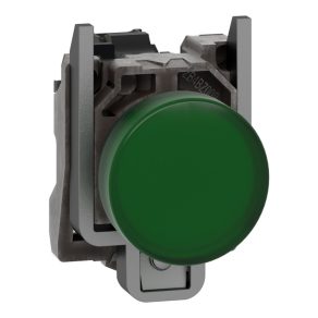   Schneider Electric Harmony XB4 - XB4BV63 - indicator luminos complet metalic BA9s, Ø22, 250V, verde
