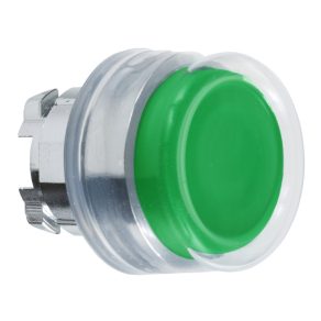   Schneider Electric Harmony XB4 - ZB4BP3 - buton metalic, Ø22, retur, proeminent, capac din cauciuc, verde