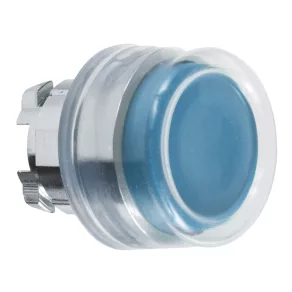   Schneider Electric Harmony XB4 - ZB4BP6 - cap de buton metalic, Ø22, cu revenire, proeminent, cu capac din cauciuc, albastru
