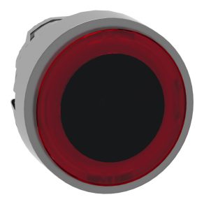   Schneider Electric Harmony XB4 - ZB4BW943 - buton metalic iluminat, Ø22, retur, margine iluminată roșu