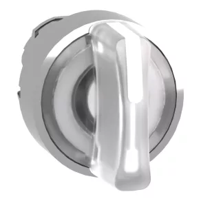   Schneider Electric Harmony XB4 - ZB4BK1313 Cap metalic pentru comutator de selecție a iluminatului, Ø22, cu 3 poziții, alb