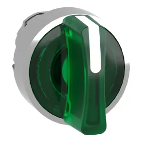   Schneider Electric Harmony XB4 - ZB4BK1333 - cap metalic pentru comutator de selecție a iluminatului, Ø22, cu 3 poziții, verde