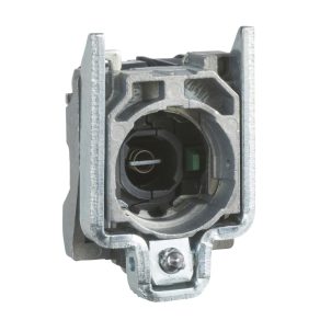   Schneider Electric Harmony XB4 - ZB4BW062 - lampă indicatoare metalică și bloc de contact cu bază de montare, soclu BA9s, 1NC, 250V