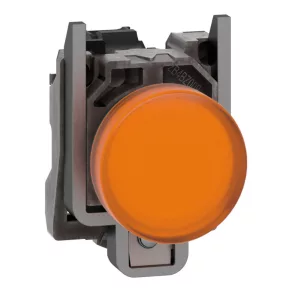   Schneider Electric Harmony XB4 - XB4BVB5 - semnalizator LED complet din metal, Ø22, 24 V c.a./c.c., portocaliu