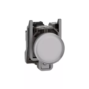   Schneider Electric Harmony XB4 - XB4BVG1 - lampă de semnalizare LED integrală din metal, Ø22, 120 V c.a., alb