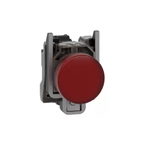   Schneider Electric Harmony XB4 - XB4BVM4 - semafor LED cu carcasă metalică integrală, Ø22, 230 V c.a., roșu