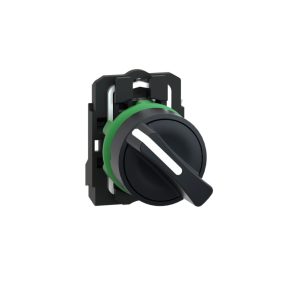   Schneider Electric Harmony XB5 - XB5AD21 - comutator selector complet din plastic, Ø22, 2 poziții, 1NO