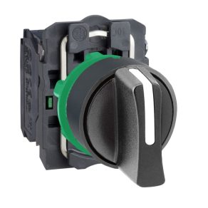   Schneider Electric Harmony XB5 - XB5AD33 - comutator selector complet din plastic, Ø22, 3 poziții, 2NO