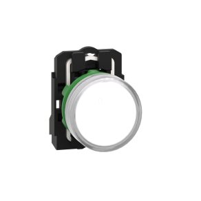   Schneider Electric Harmony XB5 - XB5AVB1 - indicator luminos complet din plastic, Ø22, 24 V c.a./c.c., alb