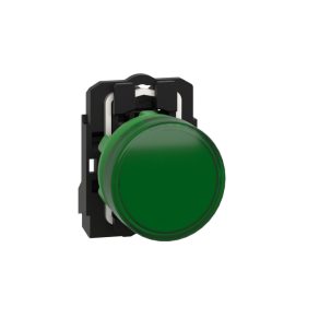   Schneider Electric Harmony XB5 - XB5AVB3 - indicator luminos complet din plastic, Ø22, 24 V c.a./c.c., verde