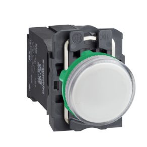   Schneider Electric Harmony XB5 - XB5AV41 - indicator luminos complet din plastic BA9s, Ø22, 230 V c.a., alb