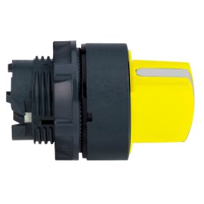   Schneider Electric Harmony XB5 - ZB5AD305 - cap comutator selector din plastic, Ø22, 3 poziții, galben