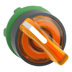   Schneider Electric Harmony XB5 - ZB5AK1253 - cap comutator selector iluminat din plastic, Ø22, 2 poziții, portocaliu