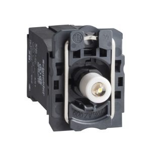   Schneider Electric Harmony XB5 - ZB5AV5D3 - lampă indicatoare din plastic cu soclu BA9s și bază de montare pentru bloc LED, 400 V c.a., verde