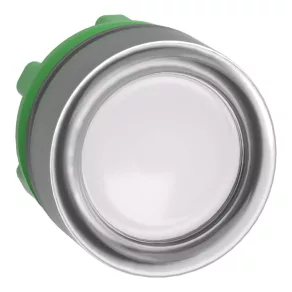   Schneider Electric Harmony XB5 - ZB5AW513 - buton iluminat din plastic, Ø22, retur, capac de protecție, LED încorporat - pentru, alb
