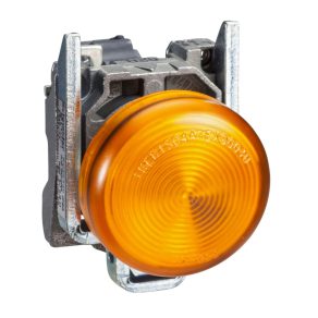   Schneider Electric Harmony XB4 - ATEX D - XB4BVM5EX - indicator luminos rotund Ø 22 - IP65 - portocaliu - LED - 230..240 V