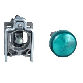   Schneider Electric Harmony XB4 - ATEX D - XB4BVM3EX - indicator luminos LED complet, Ø22, metal, verde, 240 V c.a.