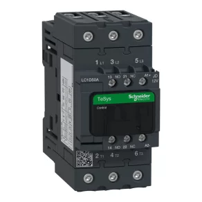   Schneider Electric TeSys D - LC1D50AJD - Comutator magnetic Everlink cu 3 poli (AC3, 400 V 50 A), 12 V c.c.