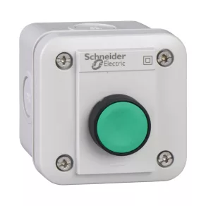   Schneider Electric Harmony XALE - XALE1011 - stație de control 1 buton - retur - verde - 1 NO