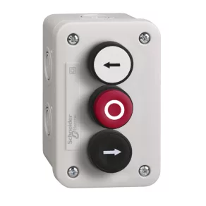   Schneider Electric Harmony XALE - XALE3255 - stație de control - alb 1C/O + roșu proeminent 1C/O + negru 1C/O buton