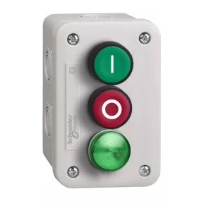   Schneider Electric Harmony XALE - XALE33V1M - stație de control cu pb verde 1NO+ pb roșu 1NC + indicator LED verde 230..240V