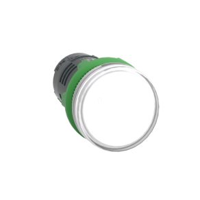   Schneider Electric Harmony XB5 - XB5EVB1 - indicator luminos LED monolitic din plastic, Ø22, 24 V c.a./c.c., alb