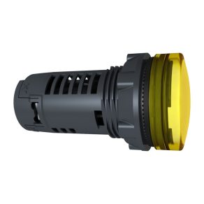   Schneider Electric Harmony XB5 - XB5EVM8 - indicator luminos LED monolitic din plastic, Ø22, 230 V c.a., galben