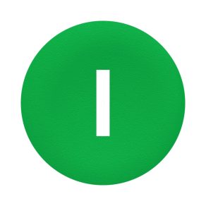   Schneider Electric Harmony XB4 - ZBA7331 - Buton Ø22 cu capac verde marcat cu I, pentru dispozitive cu două capete