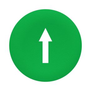   Schneider Electric Harmony XB4 - ZBA7335 - Buton Ø22 cu săgeată verde marcată pe acoperiș, pentru dispozitive cu două capete