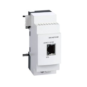   Schneider Electric Zelio Logic - SR3NET01BD - accesoriu, modul de comunicație, Ethernet Modbus TCP/IP, RJ45, pentru controlere SR3BD 24 VCC