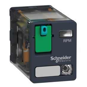   Relee electromecanice Schneider Electric Harmony - RPM22BD - Releu de putere RPM, 2CO, 15A, 24VDC, buton de testare, LED