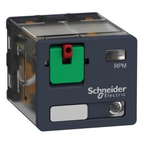   Relee electromecanice Schneider Electric Harmony - RPM32B7 - Releu de putere RPM, 3CO, 15A, 24VAC, buton de testare, LED
