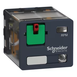   Relee electromecanice Schneider Electric Harmony - RPM32P7 - Releu de putere RPM, 3CO, 15 A, 230 V c.a., buton de testare, LED