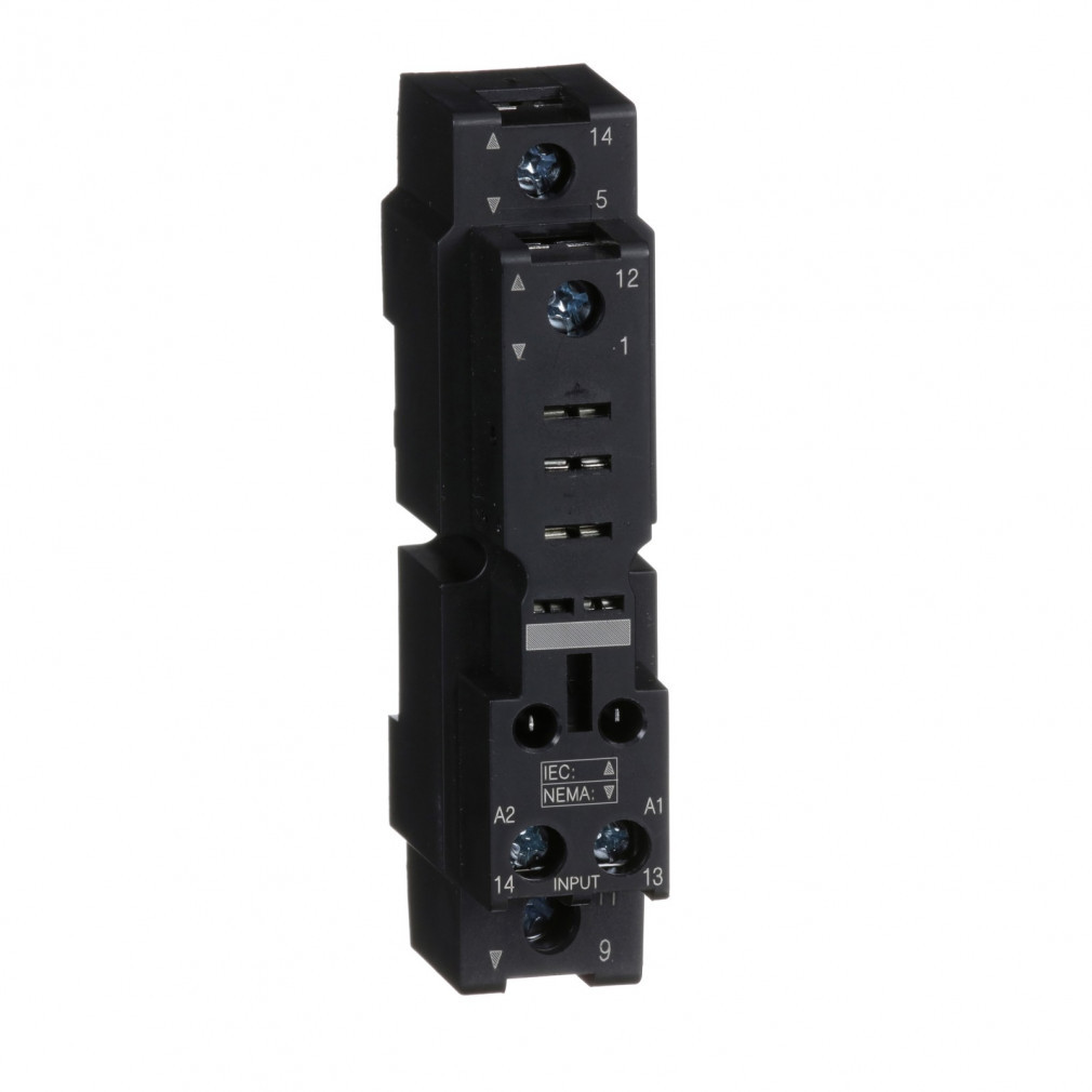 Soclul Schneider Harmony, RPM1... pentru puterea sa, 1CO, dispunere mixtă, cu șurub (RPZF1)