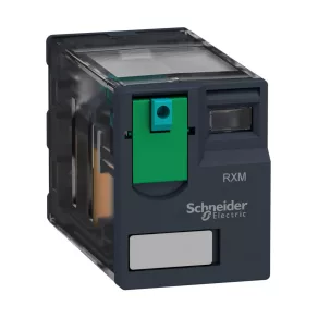   Relee electromecanice Schneider Electric Harmony - RXM2AB1BD - releu miniatură RXM, 2CO, 12 A, 24 Vcc, buton de testare